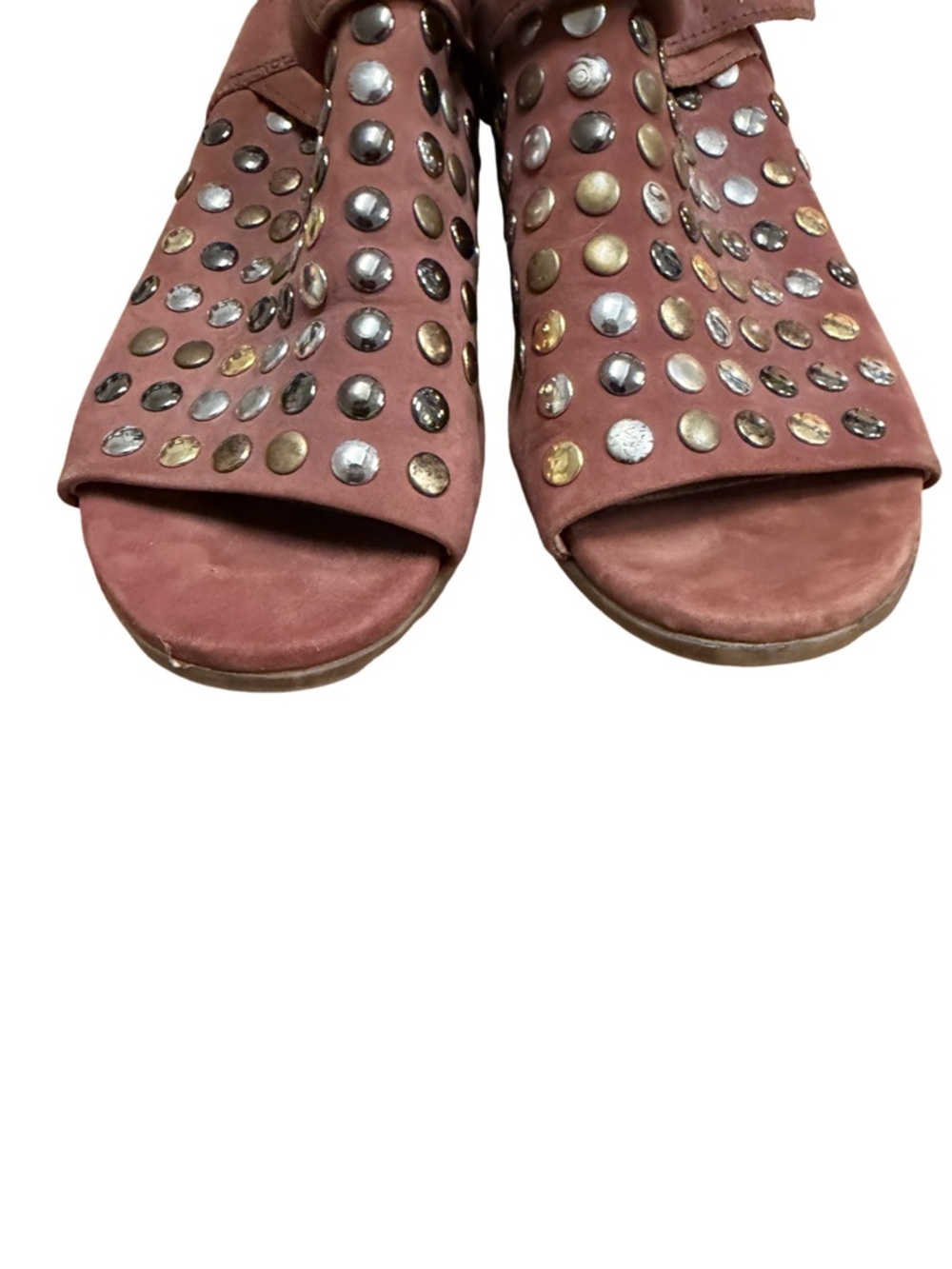 Free People Gemma Studded Perforated Suede Sandals
Size 39 / Size 8 - 8.5 US - Picture 13 of 16